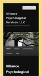 Mobile Screenshot of alliancepsychologicalservices.com