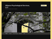 Tablet Screenshot of alliancepsychologicalservices.com